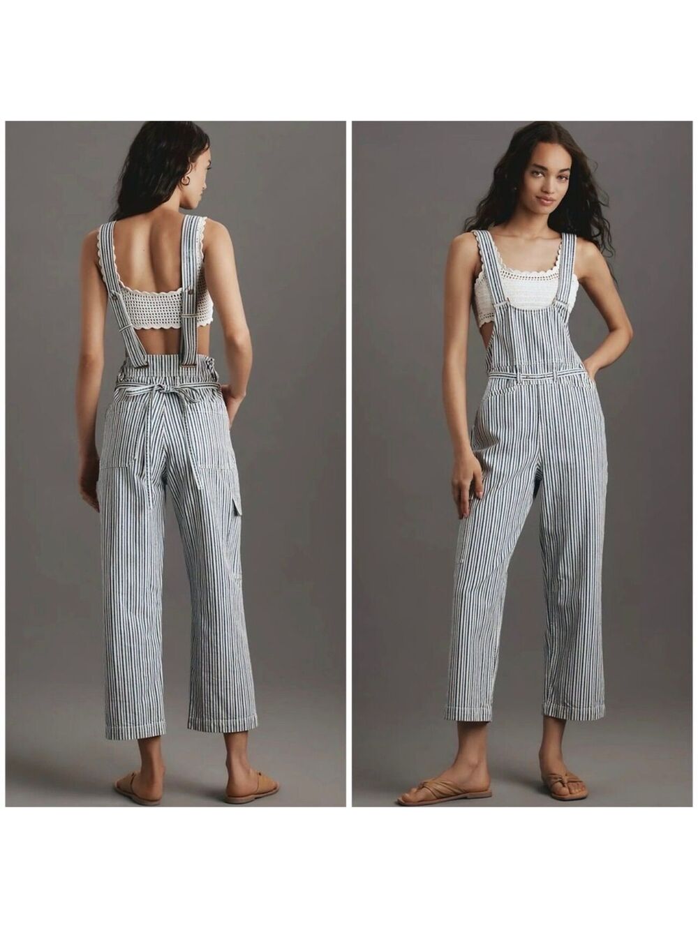 Pilcro NWT Striped Cotton Overall
